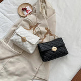 Retro Embroidered Mini Flap Crossbody Bag for Women