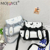 Anime Moon Star Shoulder Bag Crossbody Handbag for Women Girls