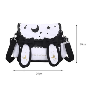 Anime Moon Star Shoulder Bag Crossbody Handbag for Women Girls