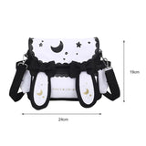 Anime Moon Star Shoulder Bag Crossbody Handbag for Women Girls