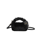 Mini Handbags for Women Winter Tote Ladies Crossbody Bag Solid High-capacity