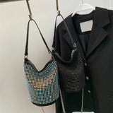 Crystal Rhinestones Evening Shoulder Bag for Women