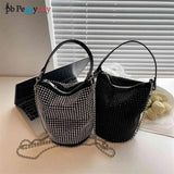 Crystal Rhinestones Evening Shoulder Bag for Women