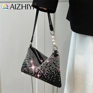 Bright Diamond Crossbody Messenger Bag for Women
