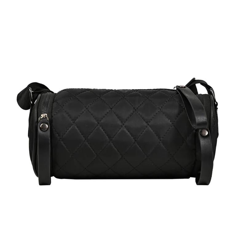 Diamond Lattice Leather Pillow Bag Female Shoulder Crossbody Handbag