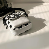 Hot Messenger Bag Ins Minority Personality Canvas Shoulder Small Square Bag
