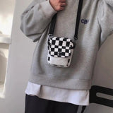 Hot Messenger Bag Ins Minority Personality Canvas Shoulder Small Square Bag