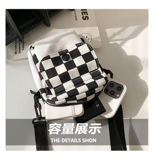 Hot Messenger Bag Ins Minority Personality Canvas Shoulder Small Square Bag