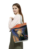Van Gogh Oil Painting Canvas Tote Bag Retro Art Eco Shopping Handbag