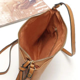 Slim Women Leather Messenger Bag Envelope Crossbody Shoulder Handbag