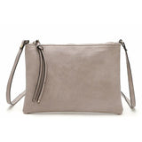 Slim Women Leather Messenger Bag Envelope Crossbody Shoulder Handbag
