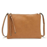 Slim Women Leather Messenger Bag Envelope Crossbody Shoulder Handbag