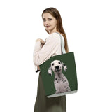 Foldable Dog Handbag Shopper Tote Shoulder Bag Animal Print Travel Portable