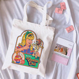 Cravity Devil Print Canvas Harajuku Vintage Shoulder Bag