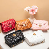 Chain Shoulder Bag Women Mini Flap Square Handbags Ladies PU Leather