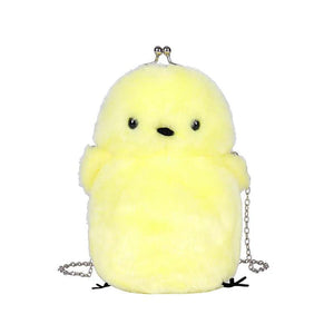 Japanese Style Little Chicken Plush Messenger Bag