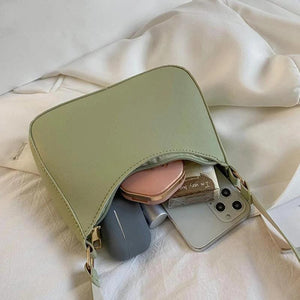 Casual Crossbody Bag Women PU Leather Handbag