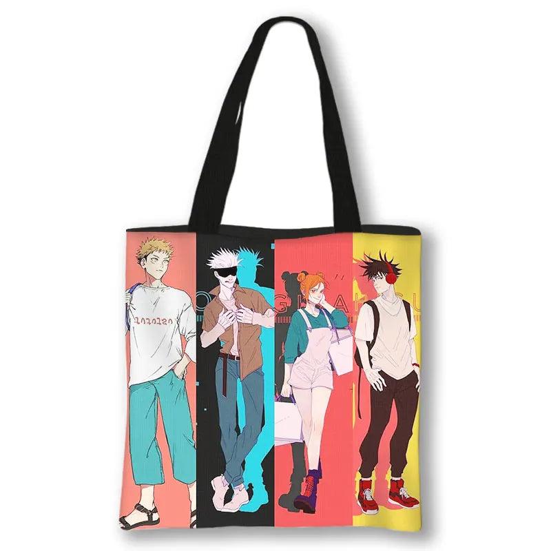 Anime Jujutsu Kaisen Handbag Women Harajuku Tote Bag