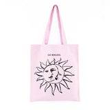 Myth Vintage Sun God ins Canvas Shopper Bag Punk Ulzzang Women Shoulder Bag