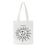 Myth Vintage Sun God ins Canvas Shopper Bag Punk Ulzzang Women Shoulder Bag
