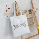 Hip Hop Letter Print Punk Canvas Bag Gothic Vintage Harajuku Shopper