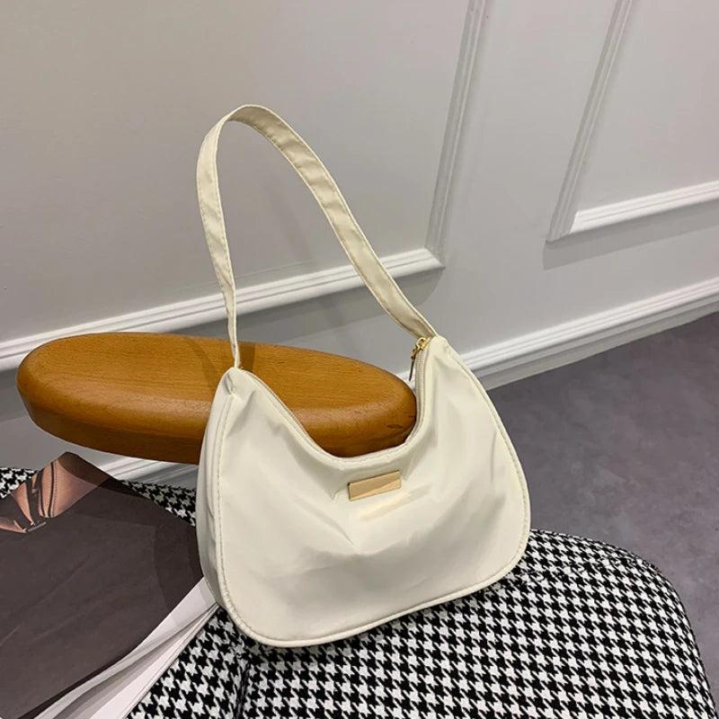 Women Nylon Shoulder Bag Small Messenger Handbag Retro Ladies Handbags