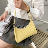 Crocodile Pattern Women Hobos Underarm Bag