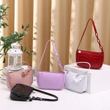Retro PU Leather Handbag Shoulder Tote Underarm Top Handle Bag
