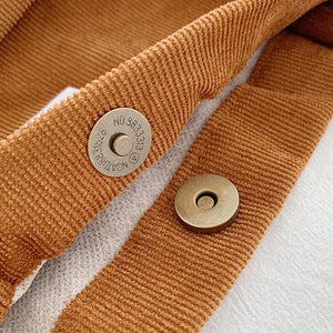 Corduroy Shoulder Bag Women Messenger Eco Shopping Canvas Handbag