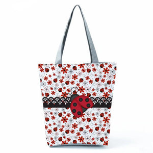 Cartoon Printed Lady Shoulder Bag Women Tote