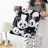 Panda Shoulder Bag Women Canvas Handbag Shopping Bag Tote Bag