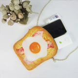 Creative Shoulder Bag Poached Egg Toast Bread Chain Mini Bag