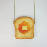 Creative Shoulder Bag Poached Egg Toast Bread Chain Mini Bag