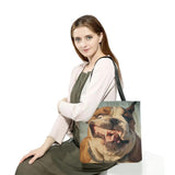 Dog Print Foldable Shoulder Tote Bag