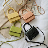 Mini PU Leather Shoulder Handbag for Women Casual Messenger Crossbody Bag