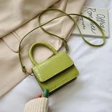 Mini PU Leather Shoulder Handbag for Women Casual Messenger Crossbody Bag