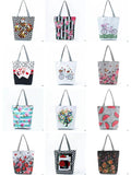 Miyahouse Pink Rose Canvas Beach Bags For Female