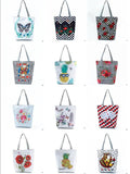 Miyahouse Pink Rose Canvas Beach Bags For Female