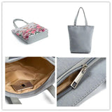 Miyahouse Pink Rose Canvas Beach Bags For Female