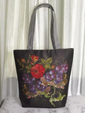 Colorful Embroidery Floral Bird Lady Shoulder Bag Eco Tote
