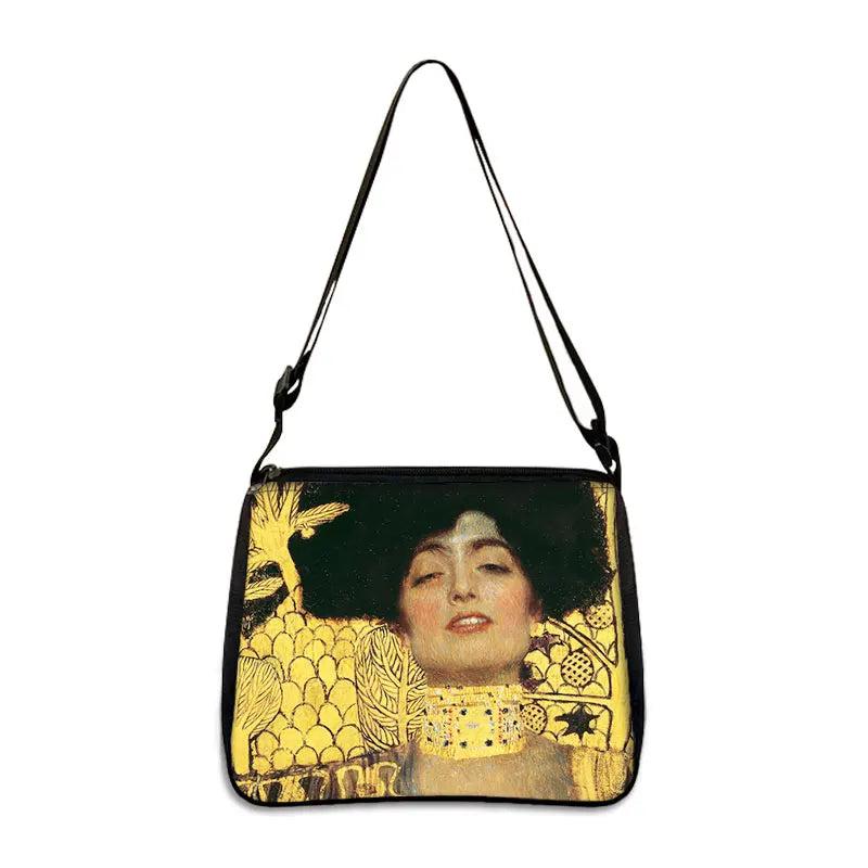 Gustav Klimt La Virgen Kiss Oil Painting Handbag