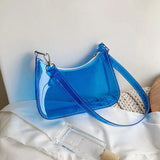 Clear Shoulder Underarm Bag for Women Casual Vintage Ladies Phone Bag