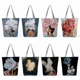 Floral Print Tote Bag for Women