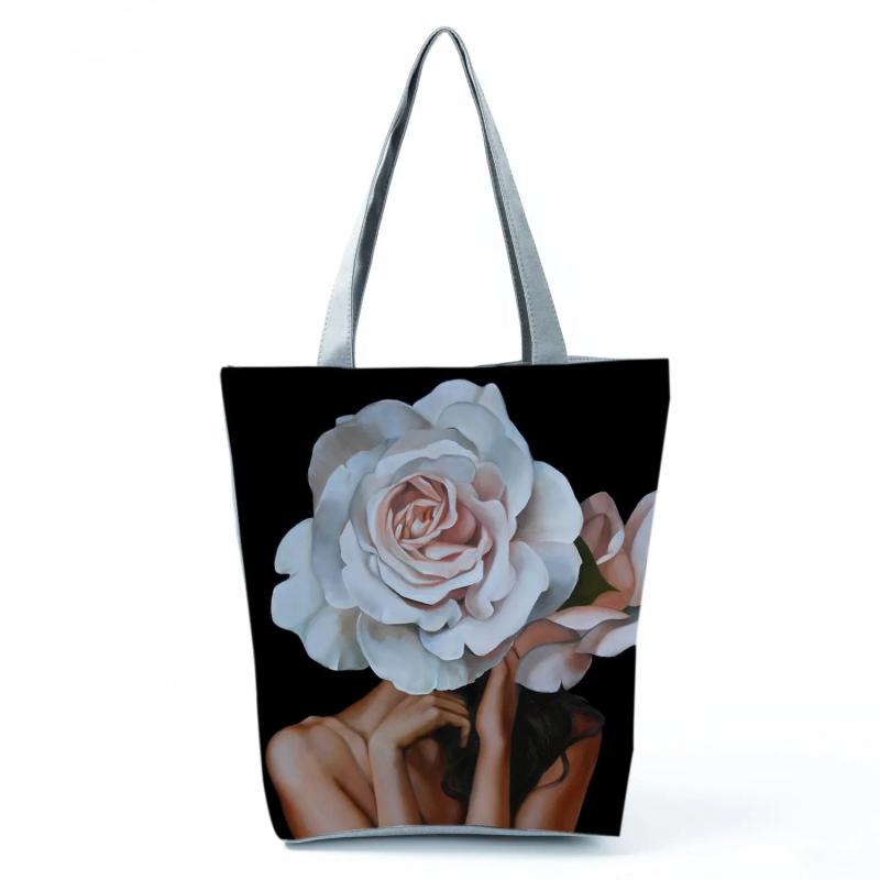 Floral Print Tote Bag for Women