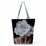 Floral Print Tote Bag for Women