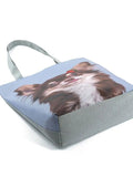 Miyahouse Animal Tote Bag Dog Print Handbag Shoulder Bag