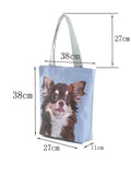 Miyahouse Animal Tote Bag Dog Print Handbag Shoulder Bag