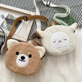 Plush Bag Ladies Shoulder Bags Crossbody Small Round Bag