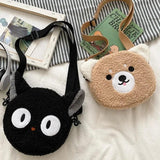 Plush Bag Ladies Shoulder Bags Crossbody Small Round Bag