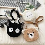Plush Bag Ladies Shoulder Bags Crossbody Small Round Bag
